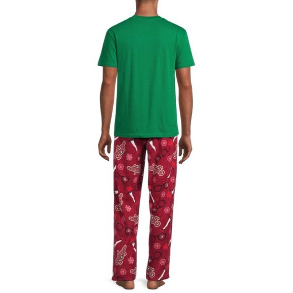 The Christmas Story Men’s Graphic T-Shirt and Pants Sleepwear Set, 2-Piece - Picture 3 of 4